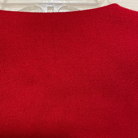 Vintage Authentic Christian Dior Wool Red Coat with Black Buttons - Picture 8 of 15